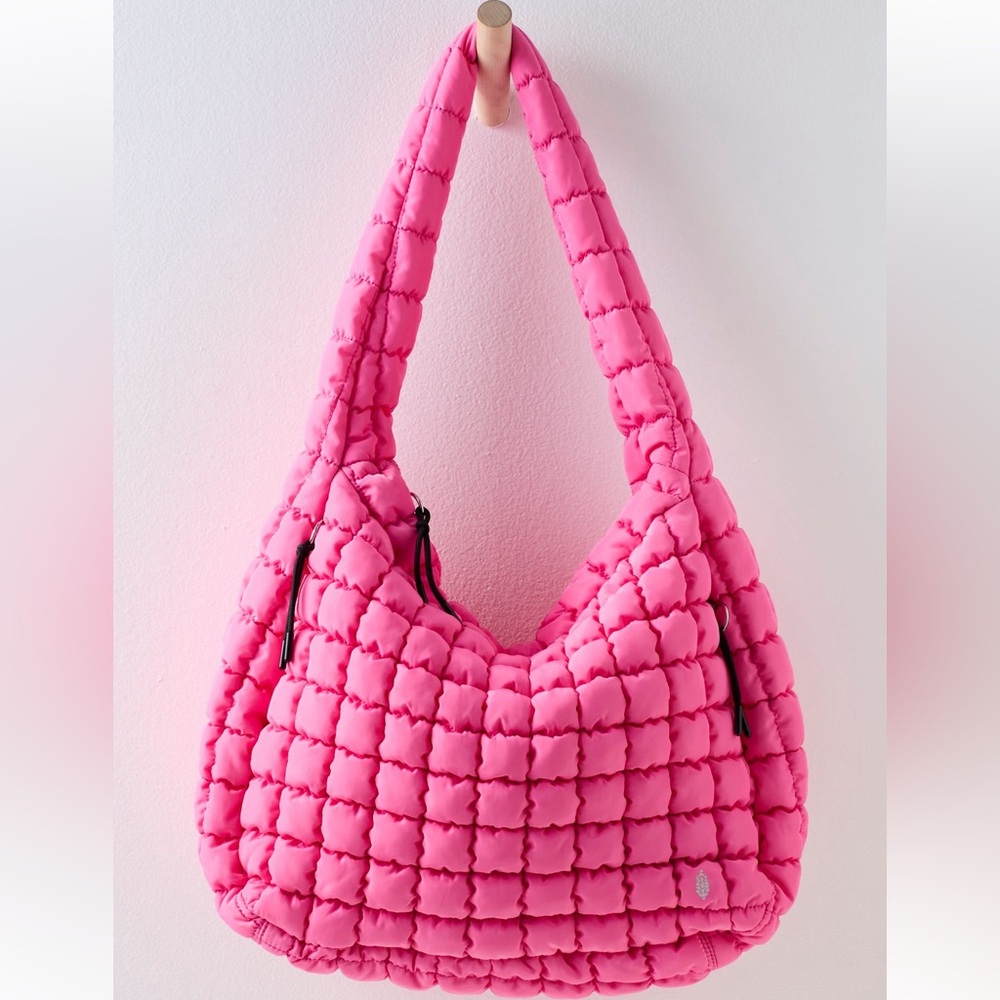 FP Movement Free People Quilted Carryall Bubblegum Pink